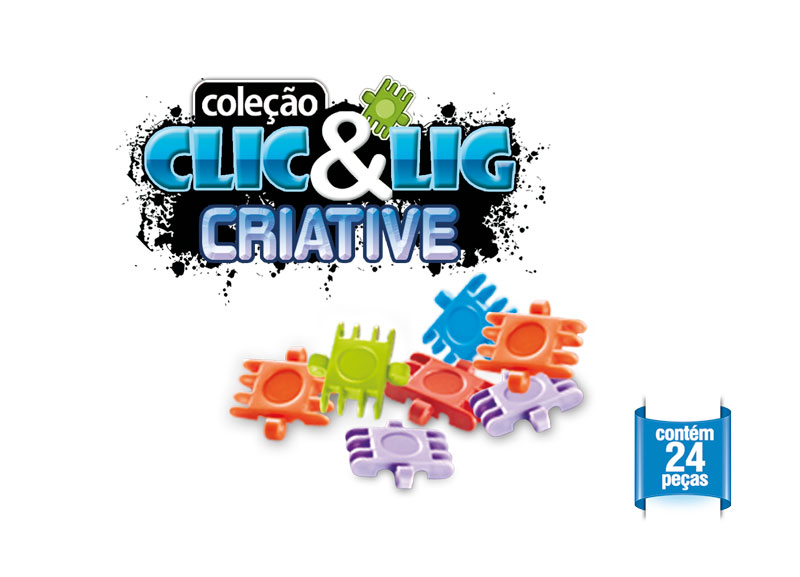 1 CLIC & LIG - Criative Caixa (24 Peças)